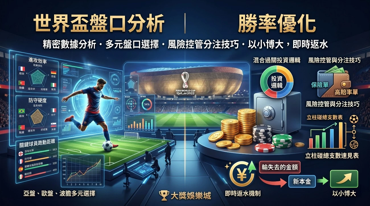 大獎娛樂城世界盃投注優惠教學