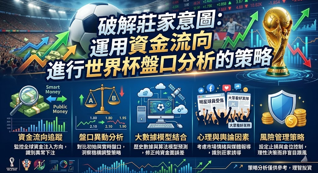 運用資金流向進行世界杯盤口分析的策略